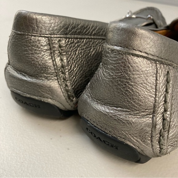 Coach Silver Leather Arlene Driving Moccasin - Picture 9 of 16
